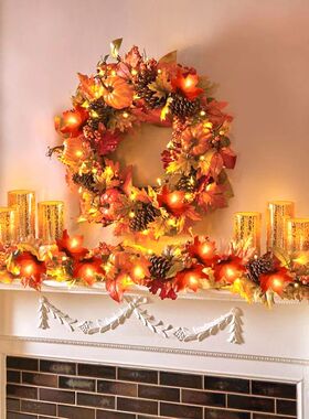 3M 20LED Artificial Maple Leaves LED String Light Fairy Garl