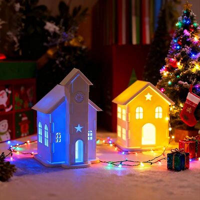 3D Printed Mini Christmas House Christmas Church Assemble Mo