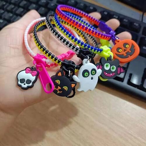 5/10PCS Ghost Halloween Spider Pumpkin Bracelet Kids Gift Ca