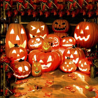 Halloween Decoration Scream Pumpkin Led Festival Accessories