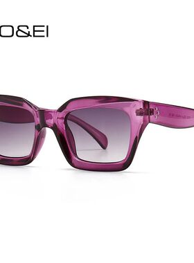 Fashion Cat Eye Sunglasses Women Designer Retro Square Blue