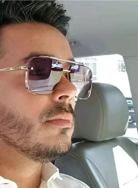 Fashion Square Luxury Design Sunglasses Men Women Flight Sev