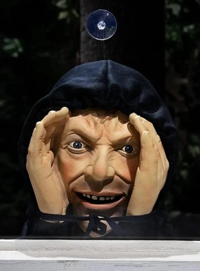 Scary Peeper Freak Halloween Decoration Clown Indoor and Out