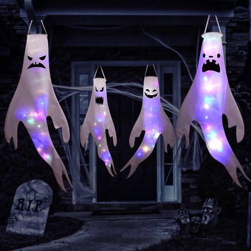 Halloween LED Light Hanging Ghost For Halloween Party Home O