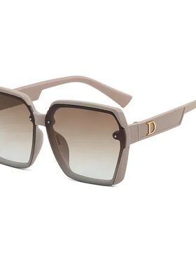 Letter D Square Frame Sunglasses For Women Men Luxury Design