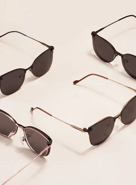 Women Metal Cat Eye Glasses Frames Square Large Stylish Spec