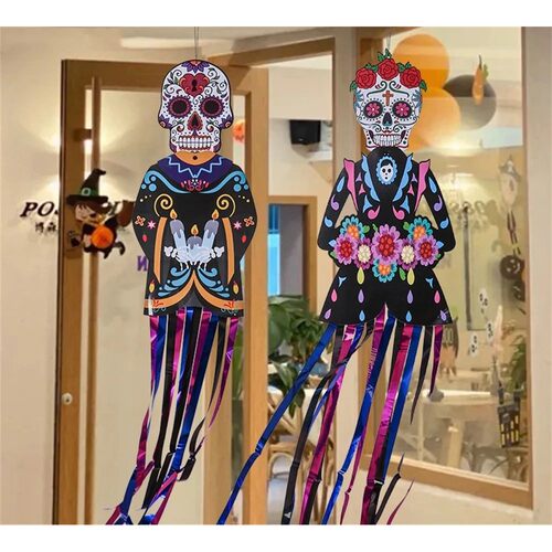 1.3m Mexico Day of the Dead Porch Sign Halloween Party Outdo