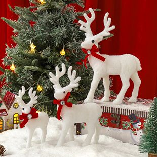 Elk Decoration Christma 26CM Supplies 2Pcs Christmas