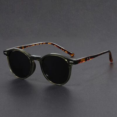 Retro TR90 Fashion Glasses Frame Men Fashion Shades Polygon