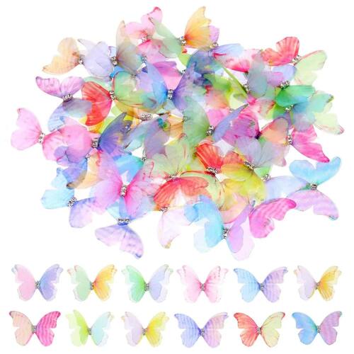 5cm Artificial Butterfly PVC Home Room Decoration DIY Navida