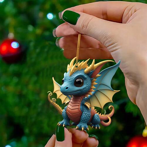 Animal Christmas Tree Decorations Dragon Cartoon Christmas T