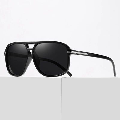 Classic Oversized Polarized Men Sunglasses Fashion Big Plast