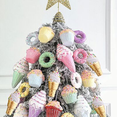 Christmas Hanging Candy Balls Ornament Donut Cupcake Ice Cre
