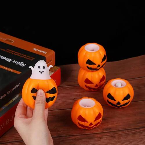 Halloween Pumpkin Ghost Skull Headed Bat Extrusion Decoratio