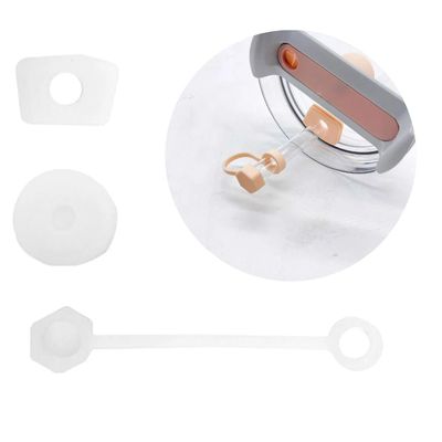 3Pcs Silicone Spill Proof Stopper Set Dust Proof Leak