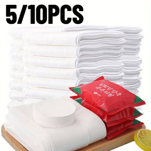 5/10PCS Disposable Bath Towel Individually Packaged Compress