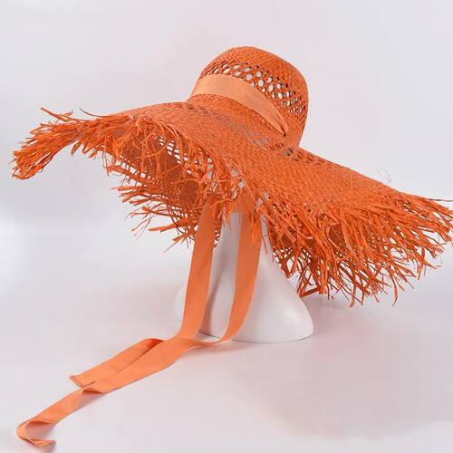 Straw hat women summer Large eaves beach vacation photo suns