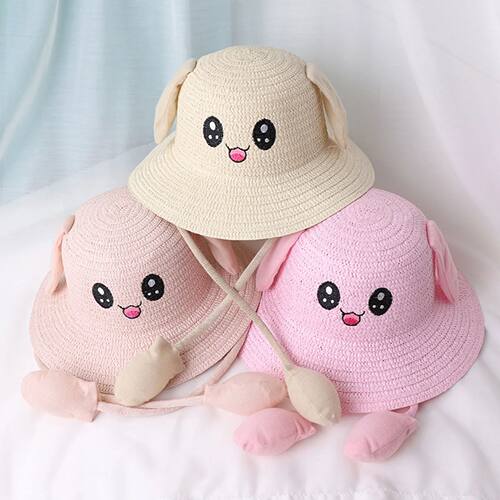 Rabbit Ear Sunshade Straw Hat Sun Protection Comfortable Sun