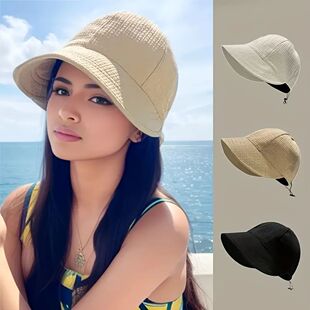 Women's Drawstring Waffle Pattern Baseball Cap Fashionable S