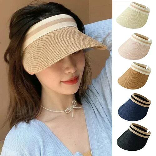 New Summer Empty Top Sun Hat Anti Uv Female Outdoor Visor Ca