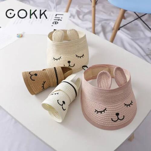 Cartoon Floppy Sun Hat for Kids Summer Beach Cap Sunshade Vi