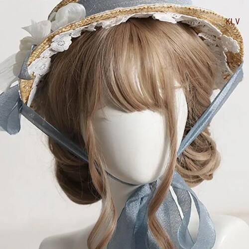 Handmade Women 1800s Victorians Wedding Tea Party Hat Bonnet