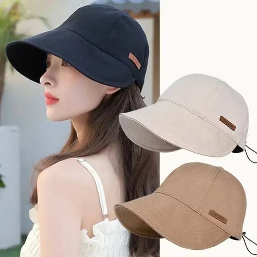 Women's Foldable Sunhat Summer Outdoor Beach Fisherman Hat S