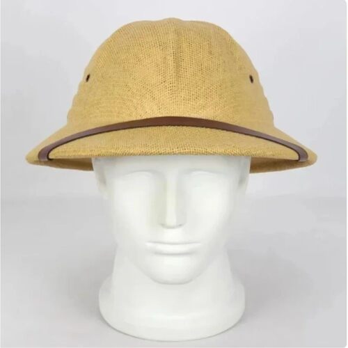 Straw Helmet Pith Sun Hat Summer Men Vietnam War Army Hat Da