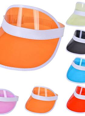Summer Empty Top Hat Plastic Anti-UV Sunshade Hat Women Men