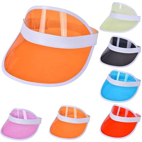 Summer Empty Top Hat Plastic Anti-UV Sunshade Hat Women Men