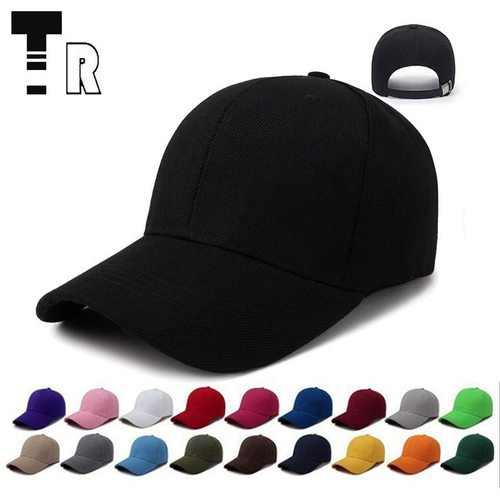 Solid Color Light Plate Baseball Cap Big Head Circumference
