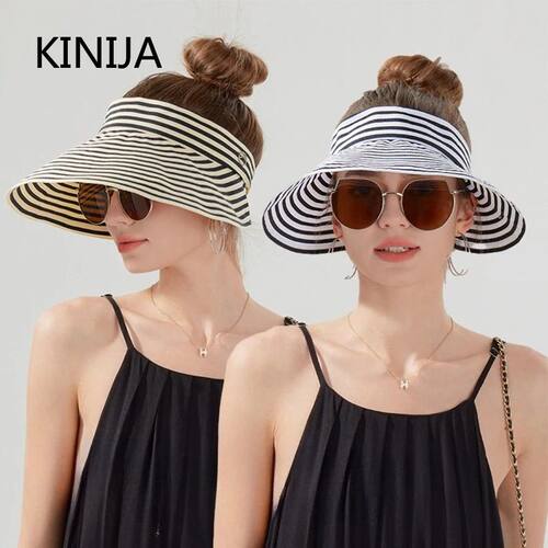 Women Roll Up Sun Hat Outdoor Foldable Wide Brim Uv Protecti