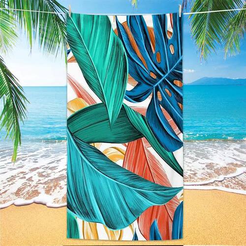 Microfiber Green Floral Sand Free Beach Towels Quick-Dry Pal