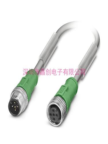 1454590 全新 SAC-5P-M12MS/ 2,0-802/M12FS- 传感器/执行器电缆