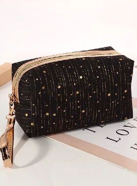Fashion Women Cosmetic Bag Paillette Stars Ladies Makeup Bag