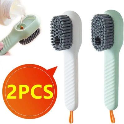 New 2/1PC Cleaning Brush Soft Bristled Liquid Shoe Brush Lon