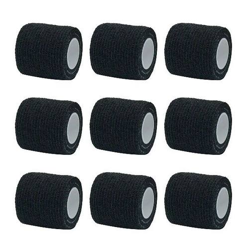1/6/10Pcs Black Sport Self Adhesive Elastic Bandage Wrap Tap