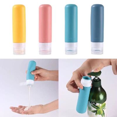 60/100ML Silicone Refillable Bottles New Empty Large Capacit