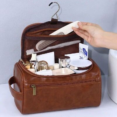 Men Vintage Luxury Toiletry Bag Travel Necessary Business Co