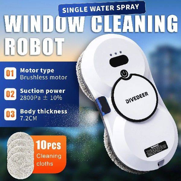 Water spray window cleaning robot intelligent high-rise doub