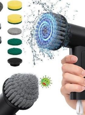 Spin Scrubber 3000 mAh Cordless Power Scrubber with 8 Replac