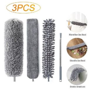 Microfiber Handle Duster Brush Bedside 3PCS Set Long