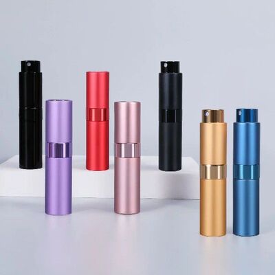 8ml Metal aluminum refillable perfume bottle cosmetic spray