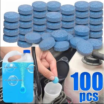 20-100PCS Solid Cleaner Car Windscreen Cleaner Effervescent