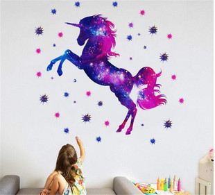 Unicorn Wall Sticker Art Mural Bedroom Wall Decoration wall