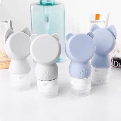 Bottle Cartoon Cute Portable Silicone Refillable Empty Trave