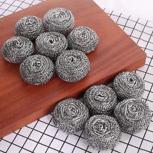Sponges Steel Scrubbing Scouring 6pcs Pad Stainless