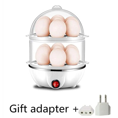 Electric Fast Egg Cooker Boiler Steamer Double Layers Automa