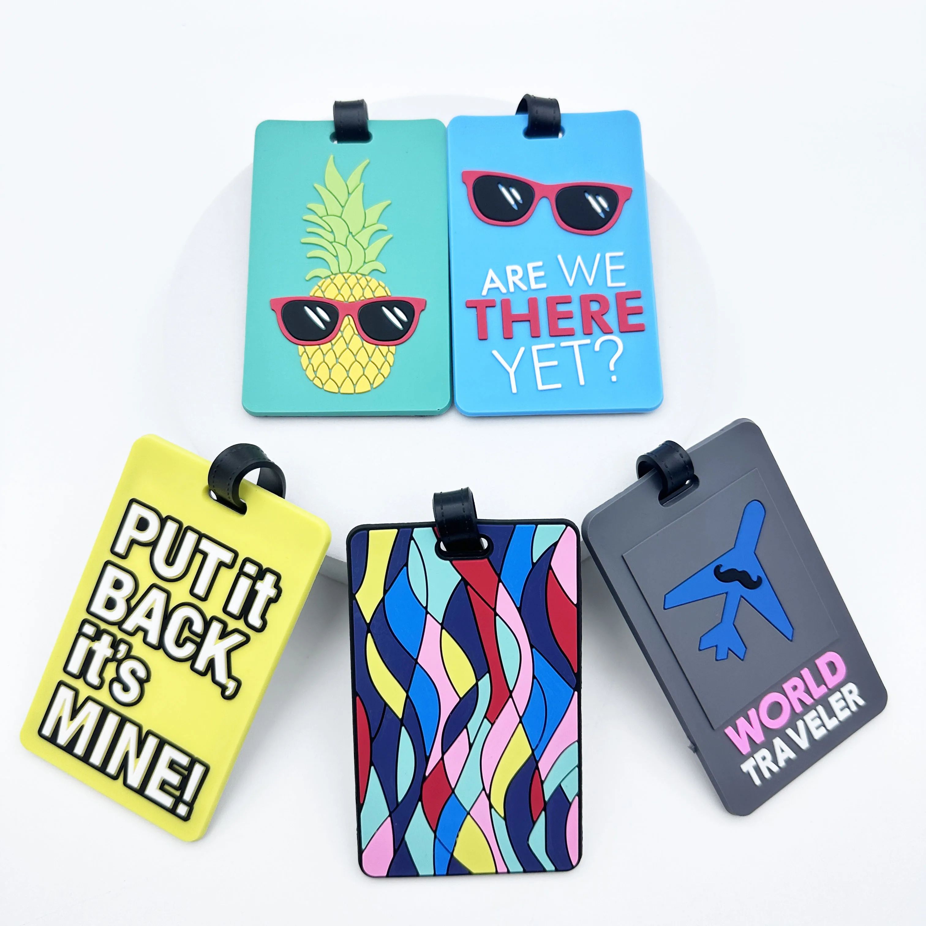 1PCS Luggage Tags Travel Accessories Silicone Suitcase Tags