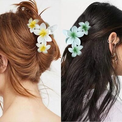 Exaggerate Flower Hair Claw Clip New Large Plastic/Resin Cut